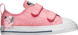 Кроссовки Converse Pokemon x Chuck Taylor All Star Easy-On Low TD Jigglypuff, розовый