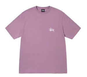 Футболка Stussy Basic, светло-сиреневый