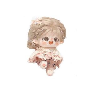 Мягкая плюшевая кукла из хлопка, 20 см Jinnew, светло-золотой