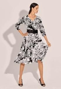 Платье MADELEINE Day dress, White Black/White