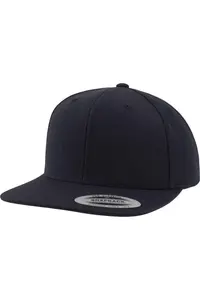 Классическая кепка Snapback премиум-класса Yupoong, темно-синий