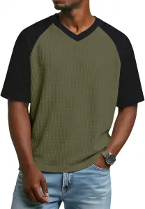 Футболка для мужчин V-образный вырез легкая летняя ZWSPTO