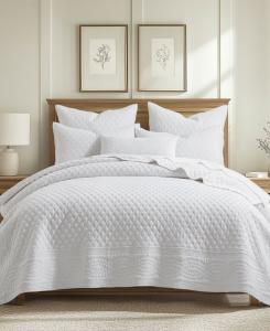 Комплект постельного белья Ballou из 3 предметов, обработанный ферментами, размер King/California King Levtex, Bright White