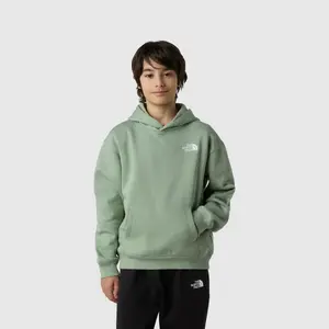Детская толстовка с капюшоном Essential с широким кроем The North Face, зеленый