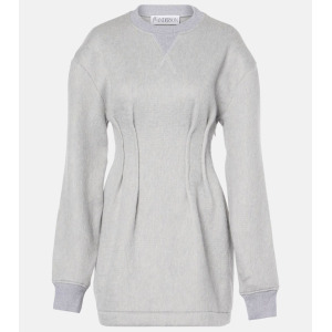 Платье-толстовка из джерси Jw Anderson, цвет light grey