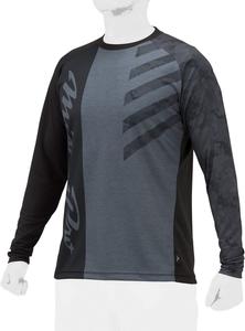 Футболка Mizuno Pro Solar Cut с длинным рукавом (унисекс), бейсбольная, для тренировок, тренировок, пластиковая, 23SS (12JAAT83), черный