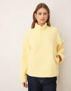 Желтая плюшевая куртка на молнии JJXX