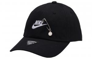 Nike Хлопковая бейсболка унисекс, черный