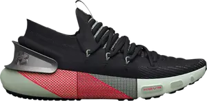 Кроссовки Under Armour Wmns HOVR Phantom 3 Metallic - Black Green Red, черный