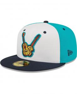 Мужская белая, черная приталенная шляпа Vihuelas de Nashville Copa De La Diversion 59FIFTY New Era