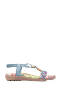 Синие сандалии на плоской подошве Pavers, синий