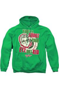Рождественская история, от которой вы выбьете себе глаз, для взрослых, толстовка с капюшоном / толстовка с капюшоном Gildan, цвет kelly green