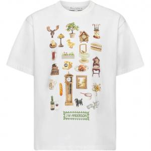Футболка Diorama Printed JW Anderson белая