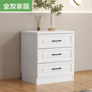 Quanu Комод 60х40х63 см для гостиной и спальни из массива дерева и мдф, 5 ящиков, готов к использованию