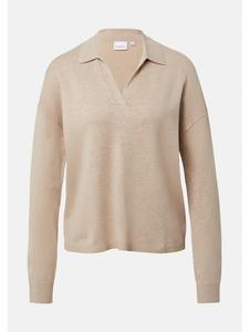 Вязаный свитер в цвете 82W2_песочный comma