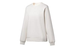 Толстовка Li-Ning Fitness Series, женская, цвет ecru, круглый вырез, умеренная посадка, regular