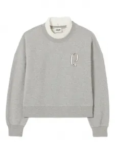 Толстовка с вышитым логотипом Claudie Pierlot, серый