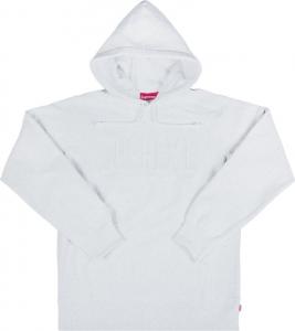 Толстовка Supreme Embroidered Outline Hooded Sweatshirt 'Grey', серый