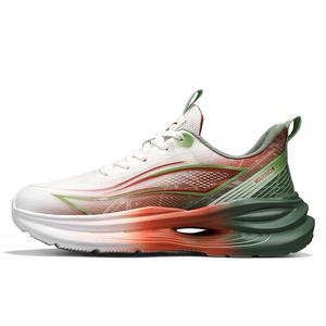 WARRIOR Мужские беговые кроссовки низкие белые звездные синие черно-белые светло-голубые оранжево-бежевые зеленые оранжево-бежево-зелено-оранжевые, цвет Beige/Green/Oranges