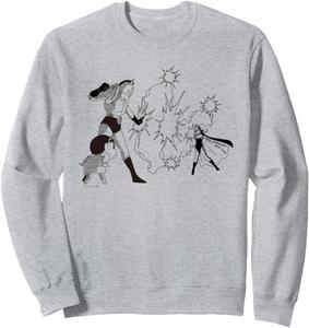 Черно-белая толстовка Comic Touch, серая (серый меланж), размер S Crayon Shinchan