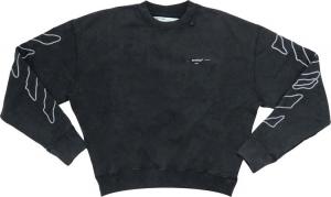 Толстовка Off-White Abstract Arrows Over Crewneck 'Black / White', черный