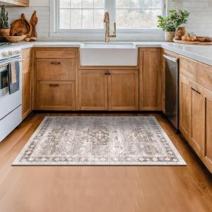 Ковёр Hazo Haus для кухни, 92х183 см, молочный/бежевый