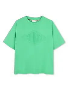 Футболка с логотипом Hugo Kids, зеленый