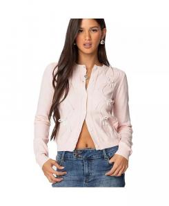 Женский кардиган с контрастным бантом Edikted, розовый