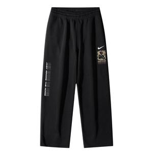 Nike Клубные брюки AS OH Pant Swoosh NF вязаные спортивные штаны Unisex черные