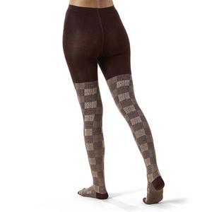 Женские ретро-колготки из хлопковой смеси в клетку Memoi, Brown