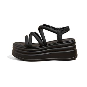 Женские сандалии на одной застежке A poinsettia princess, черный