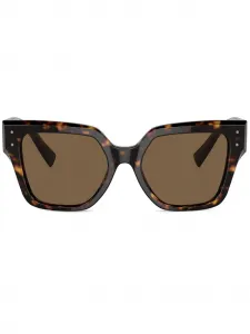 Солнцезащитные очки в квадратной оправе Dolce & Gabbana, коричневый