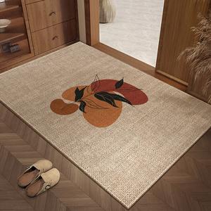 Dajiang Ковер 100х140 см для прихожей с узором ивы, грязеотталкивающий, из бельгийского бархата