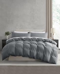 Ультрамягкий предварительно выстиранный комплект постельного белья из 3 предметов, размер Queen Nestl, Gray