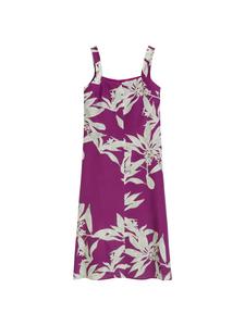 Marc O'Polo Платье с принтом, расклешенное, темно-розового цвета