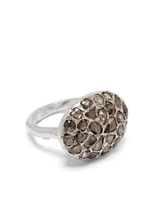 Серебряное кольцо с бриллиантами Rosa Maria, серебяный