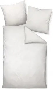 Постельное белье Janine Edel Flannel Davos - Двусторонний рисунок, в горошек и полоску, белый 135 x 200 см Двусторонний рисунок, в горошек и полоску, белый