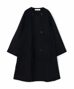 Двусторонний тренч без воротника Galerie Vie, цвет 69 Navy