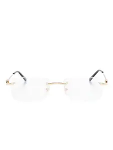 Очки в прямоугольной оправе CARTIER, золотой