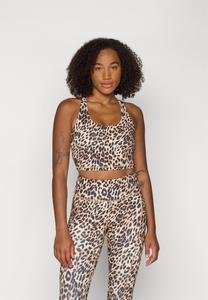 Бюстгальтер DKNY RACERBACK LONG LINE BRA, Roar Whiskey/Beige