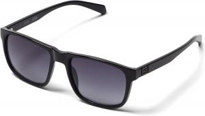 GUESS мужские GF0220 квадратные зеркальные солнцезащитные очки, Shiny Black/Gradient Smoke