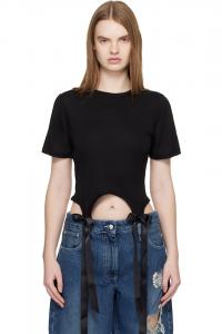 Футболка с бантом Simone Rocha, черный