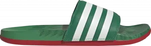 Сандалии Adidas Adilette Comfort Slide 'Vivid Green Scarlet', зеленый