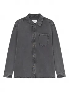 Рубашка из хлопкового денима Les Deux, серый