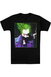 Футболка с коротким рукавом для взрослых Batman Arkham Asylum Joker Gildan, черный