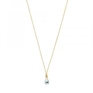 Колье с подвеской Tous Mini Ivette, золото/топаз/жемчуг