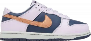 Кроссовки Nike Dunk Low SE PS 'Copper Swoosh', фиолетовый