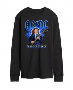 Мужская футболка с длинным рукавом acdc thunderstruck AIRWAVES, черный