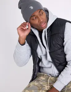 Шапка U.S. Polo Assn Mens Classic Logo, серый