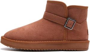 Ботинки зимние мужские и женские с меховой подкладкой, утепленные, водонепроницаемые, для улицы, противоскользящие Asifn, коричневый